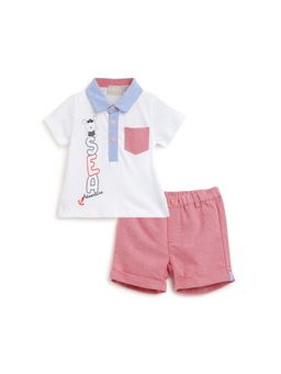 Chicco - Boys Multi Knitted T-Shirt with Shorts (Set of 2)