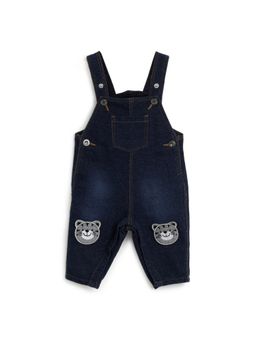 Chicco - Boys Dark Blue Applique Long Dungaree