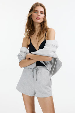 H&M - Women Grey Sweatshirt Shorts