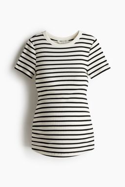 H&M - Women White MAMA Ribbed Top