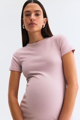 H&M - Women Pink Mama Ribbed Top