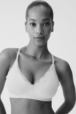 H&M - Women Beige Seamless Padded Soft Bra