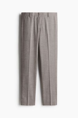 H&M - Men Beige Slim Fit Suit Trousers