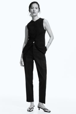 H&M - Women Black Cigarette Trousers