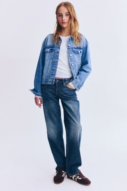 H&M - Girls Blue Straight Leg Jeans
