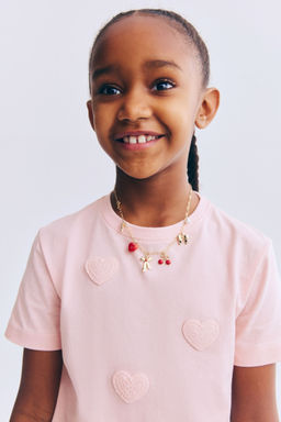 H&M - Girls Yellow Motif-Detail T-Shirt