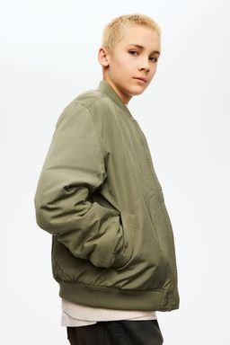 H&M - Boys Green Padded Bomber Jacket
