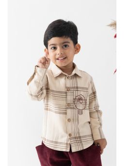 TIBER TABER - Unisex Mr. Fluffles Woollen Cream Shirt