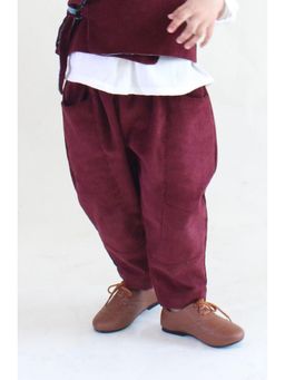 TIBER TABER - Unisex Christmas Magic Maroon Trouser