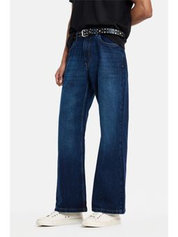Snitch - Blue Washed Flared Casual Jeans for Men