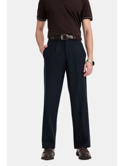 Snitch - Navy Washed Regular Casual Trouser for Men