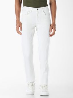 Jack & Jones - Men White Glenn Slim Fit Jeans
