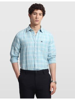 Arrow Sports - Men's Grid Tattersall Checked Chelsea Slim Fit Shirt