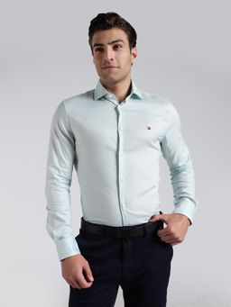 Tommy Hilfiger - Solid Slim Fit Cotton Shirt