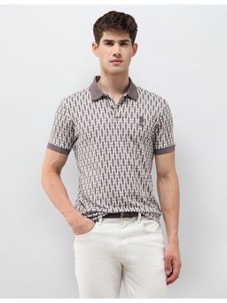 U.S. Polo Assn. Denim Co. - Men's Geometric Printed Muscle Fit Polo T-Shirt