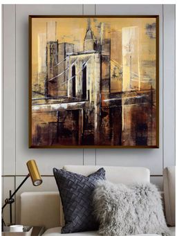 The Art House - Brown Black Painted Wall Art