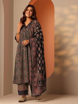 Libas - Black Anarkali with Palazzo and Dupatta