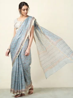 Fabindia - Silk Hand Block Print Sari