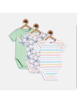 MINI KLUB - Baby Boys Coral Body Suit (Set of 3)