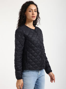 Tommy Hilfiger - Women Black Solid Puffer Jacket