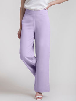 FableStreet - Wide Leg Pants - Lavender