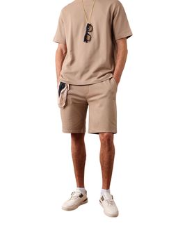 The Bear House - Men Solid Cotton Relax Fit Shorts
