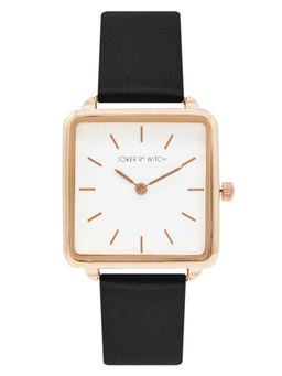 Joker and Witch - White Faux Leather Watch - AMWW404