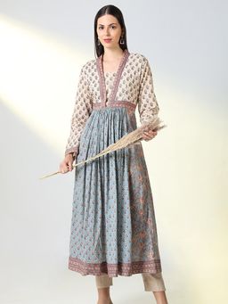 SHOWOFF - Women Multi Floral A-Line Kurta