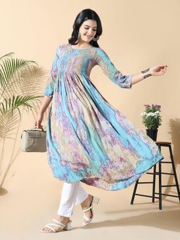 SHOWOFFFF - Women Multi Dyed Anarkali Kurta