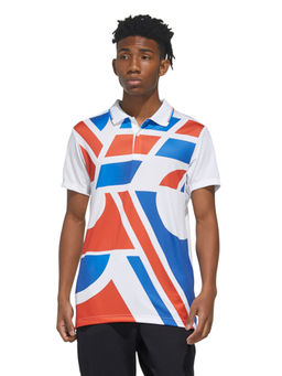 adidas - Cctcb M Gfx Pl White Tennis Polo Shirts