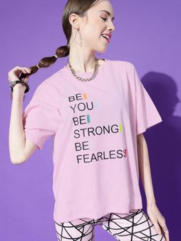 STREET 9 - Pink Oversize T-Shirt