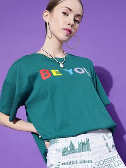 STREET 9 - Green Oversize T-Shirt