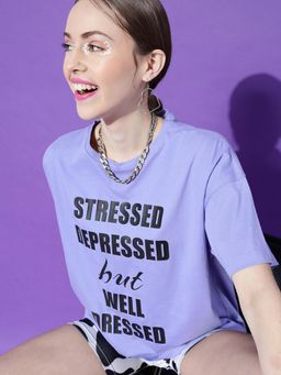 STREET 9 - Lavender Oversize T-Shirt