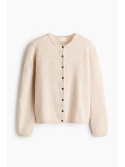 H&M - Women Beige Loose-Fit Cardigan