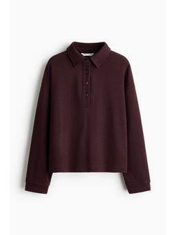H&M - Women Red Collared Sweatshirt