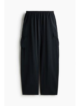 H&M - Women Grey Viscose-Blend Pull-On Trousers