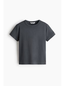 H&M - Women Grey Fitted T-Shirt