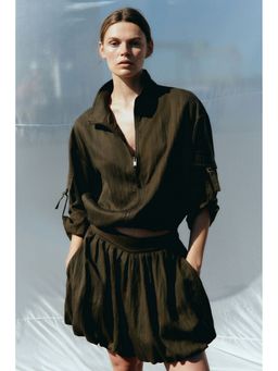 H&M - Women Green Oversized Twill Jacket