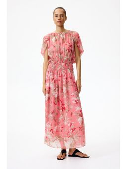 H&M - Women Pink Cape-Sleeved Chiffon Dress