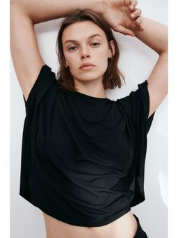 H&M - Women Black Batwing-Sleeved Top