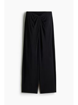 H&M - Women Black Twist-Detail Jersey Trousers