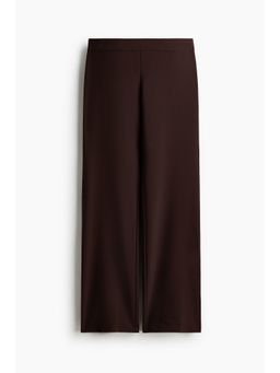 H&M - Women Brown Low-Waisted Twill Trousers
