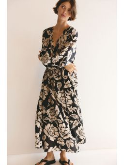 H&M - Women Black Belted Tunic Dress