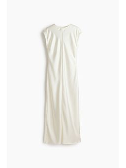 H&M - Women White Satin Midi Dress