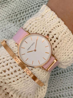 Joker and Witch - White Nylon Watch - JWBS256