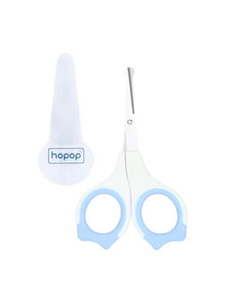Hopop - Baby Safety Nail Scissors With Rounded Head Blue (0-3 Months)