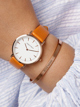 Joker and Witch - Joker & Witch Sleek Gemini Watch Bracelet Stack For Women (Set 0f 2)