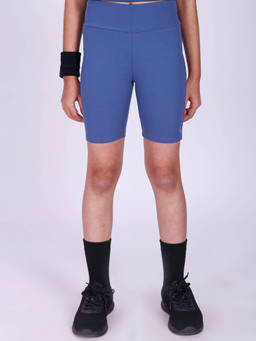 UMILDO - Solid Cycling Shorts for Blue Girls