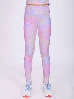 UMILDO - Girls Floral Print Dry Fit Stretchy Breathable Multi-Color Sports Leggings