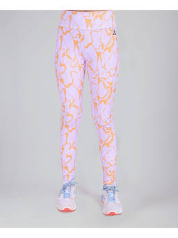 UMILDO - Girls Printed Dry Fit Stretchy Breathable Lavender Sports Leggings